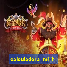 calculadora ml h para mcg kg min